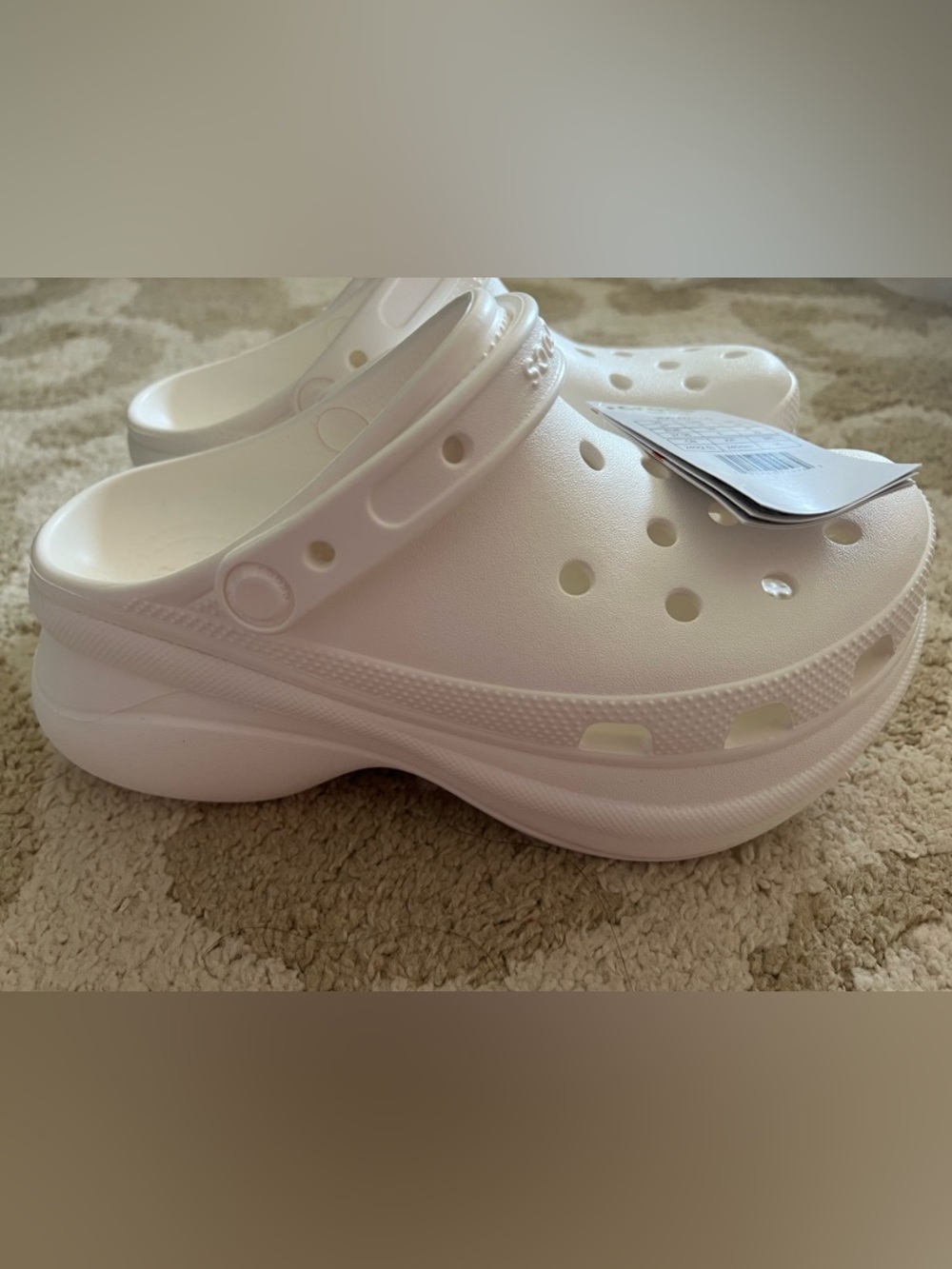 Crocs Bae Clogs white W 7 - Picture 2 of 4